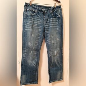 Cowgirl Tuff Don’t Fence Me In Bootcut Jean 34W 33 L